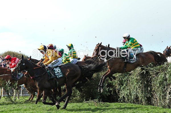 Paul Townend riding I Am Maximus clears The Chair Grand National Aintree 2026