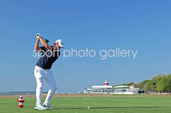 Matthew Fitzpatrick England 18th tee Harbour Town South Carolina 2026