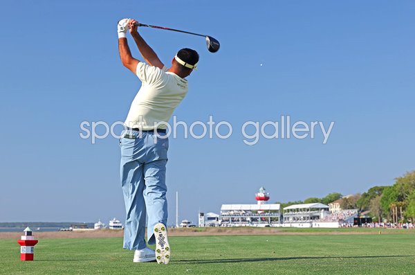Jason Day Australia 18th tee Harbour Town Golf Links Hilton Head 2026