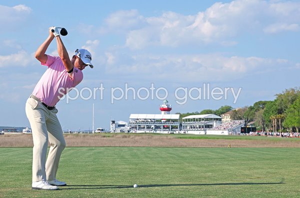 Justin Thomas USA 18th tee Harbour Town Golf Links Hilton Head 2026