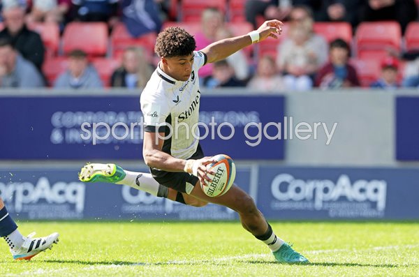 Noah Caluori Saracens scores try v Sale Sharks Gallagher PREM 2026