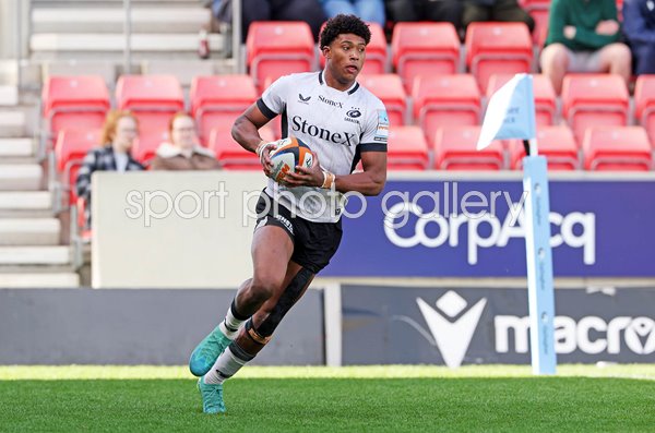 Noah Caluori Saracens scores v Sale Sharks Gallagher PREM 2026