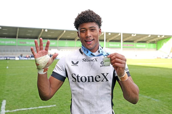 Noah Caluori Saracens scores 5 Tries v Sale Sharks Gallagher PREM 2026