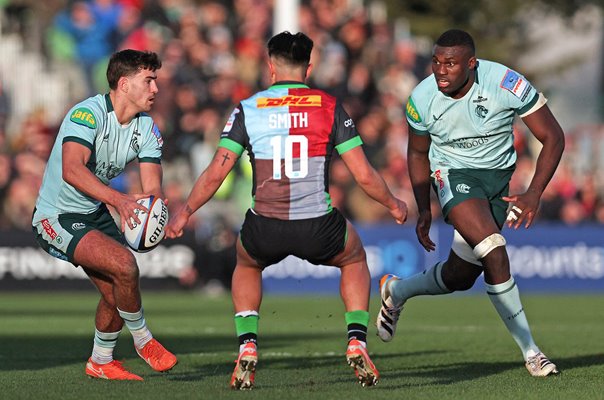 Marcus Smith Harlequins v Orlando Bailey Leicester Tigers Gallagher PREM 2026