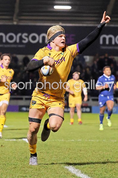 Henry Pollock Northampton Saints scores v Sale Sharks Gallagher PREM 2026