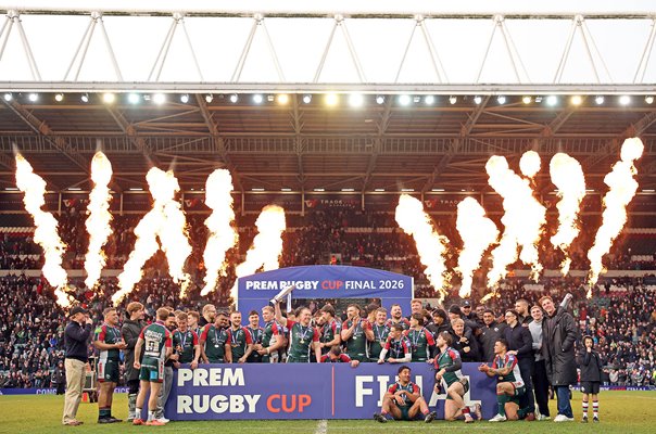 Leicester Tigers PREM Rugby Cup winners v Exeter Chiefs 2026