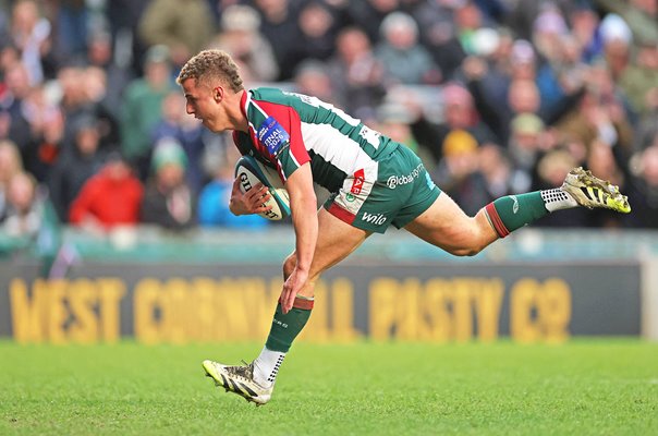 Billy Searle Leicester Tigers scores v Exeter Chiefs PREM Rugby Cup Final 2026