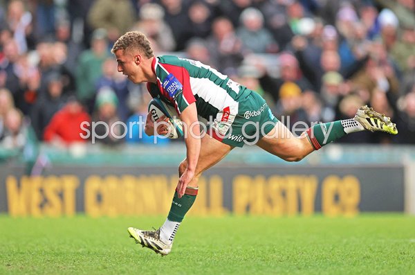 Billy Searle Leicester Tigers scores v Exeter Chiefs PREM Rugby Cup Final 2026