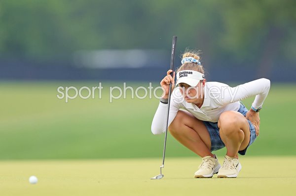 Nelly Korda USA lines up a putt Chevron Championship 2026