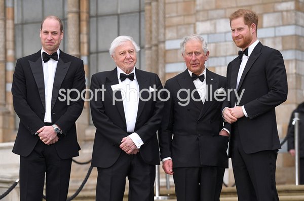 David Attenborough with Royals Our Planet Global Premiere London 2019