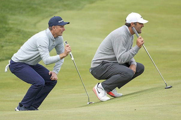 Scottie Scheffler USA & Justin Rose England USPGA Championship Aronimink 2026