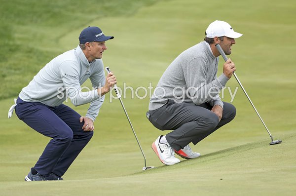 Scottie Scheffler USA & Justin Rose England USPGA Championship Aronimink 2026