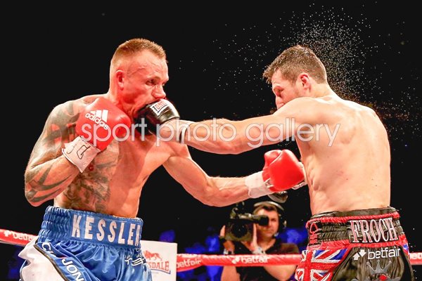 Carl Froch connects with Mikkel Kessler London 2013