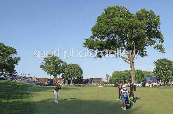 Aaron Rai England 18th hole Final Round USPGA Championship Aronimink 2026