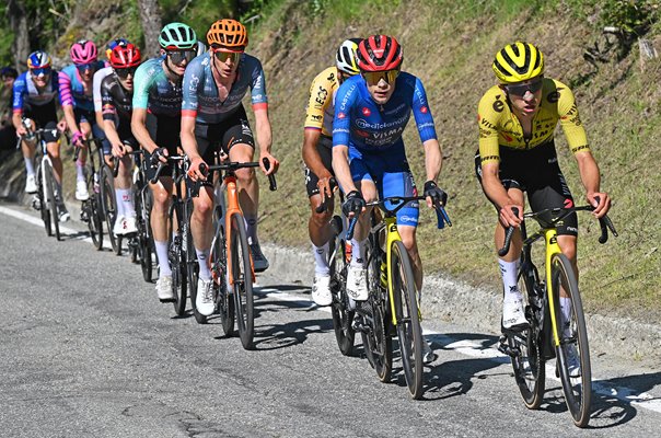 Felix Gall, Thymen Arensman, Egan Bernal, Jonas Vingegaard Stage 14 Giro 2026