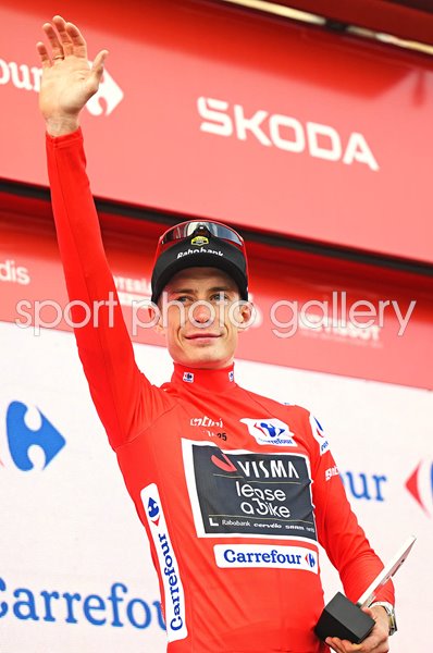 Jonas Vingegaard Denmark Red Jersey Stage 15 La Vuelta 2025