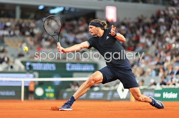 Alexander Zverev Germany backhand v Rafael Jodar French Open 2026