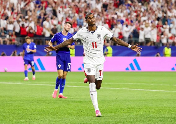 Marcus Rashford England v Croatia celebrates Dallas World Cup 2026.