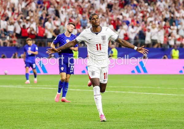 Marcus Rashford England v Croatia celebrates Dallas World Cup 2026.