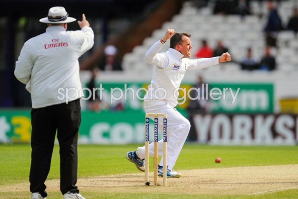 Graeme Swann wicket England v New Zealand 2013