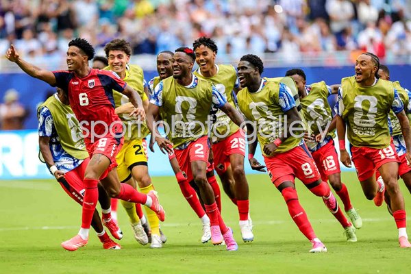Kevin Pina Cabo Verde v Uruguay celebrates Miami World Cup 2026.