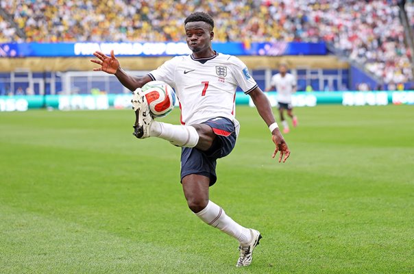 Bukayo Saka England in control v Ghana Foxborough World Cup 2026