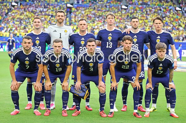 Scotland team photo v Brazil Group C Miami World Cup 2026
