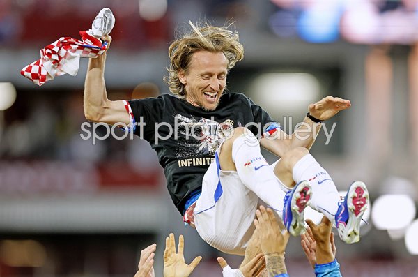 Luka Modric Croatia celebrates 200th cap v Panama Toronto World Cup 2026