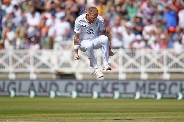 Ben Stokes England celebrates last test wicket v New Zealand Trent Bridge Test 2026