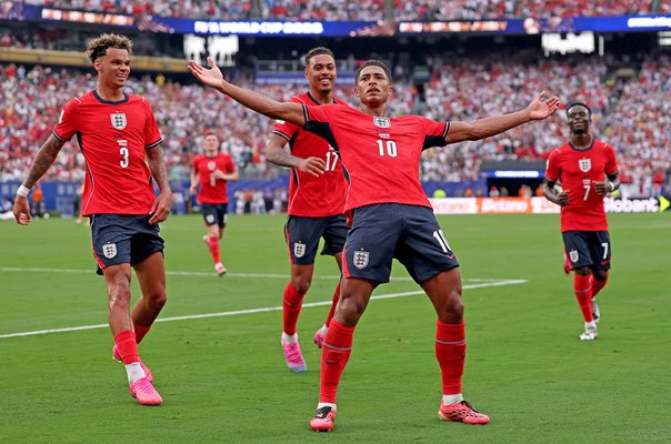 Jude Bellingham England celebrates v Panama New Jersey World Cup 2026