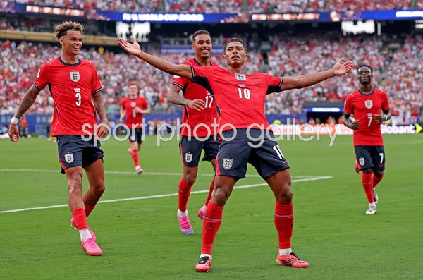 Jude Bellingham England celebrates v Panama New Jersey World Cup 2026