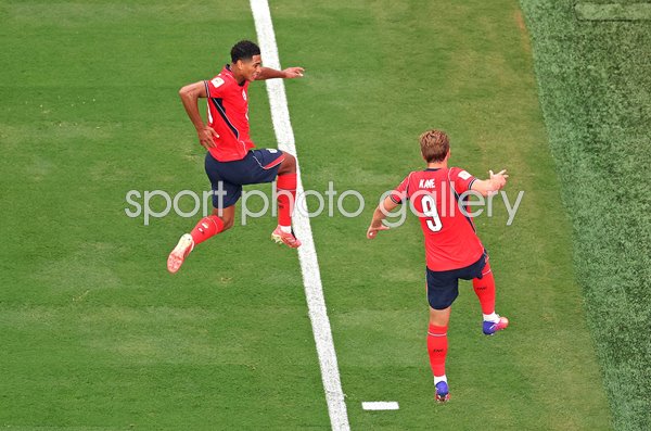 Jude Bellingham joins Harry Kane trademark celebration England v Panama World Cup 2026