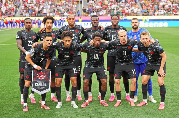 Canada team photo v South Africa Last 32 Los Angeles World Cup 2026