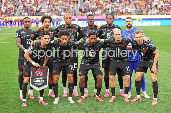 Canada team photo v South Africa Last 32 Los Angeles World Cup 2026