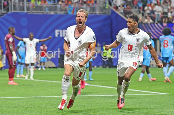 Harry Kane & Jude Bellingham England celebrate v Congo DR Last 32 Atlanta World Cup 2026