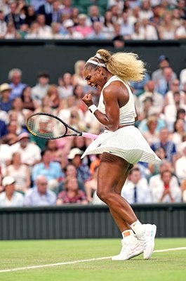 Serena Williams USA celebrates v Maya Joint Wimbledon 2026