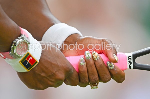 Serena Williams USA nails close up Wimbledon 2026 