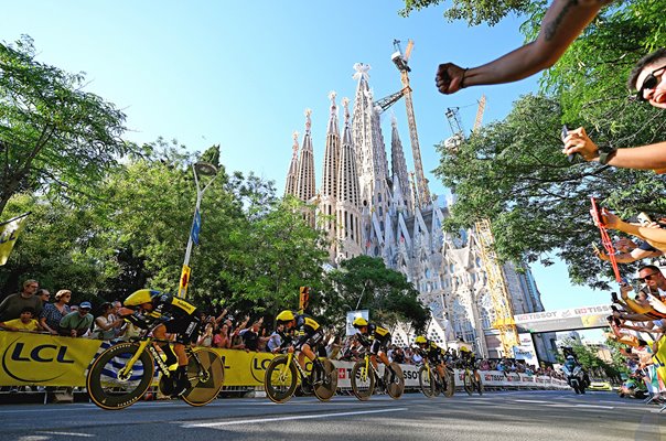 Jonas Vingegaard Denmark leads Visma Team Time Trial Stage 1 Tour de France 2026