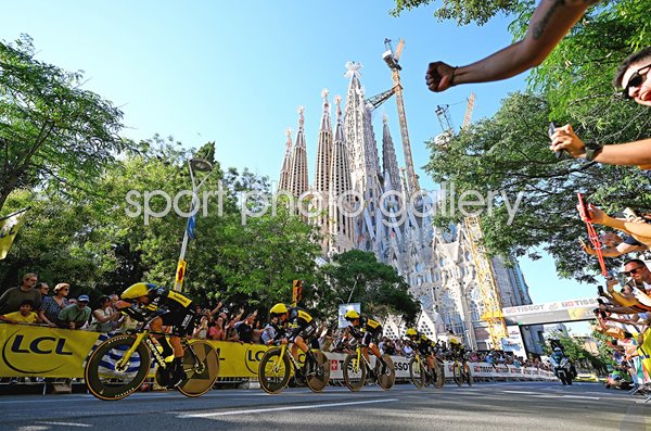 Jonas Vingegaard Denmark leads Visma Team Time Trial Stage 1 Tour de France 2026