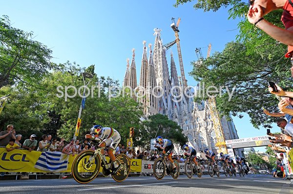 Remco Evenepoel Belgium leads Red Bull Team Time Trial Stage 1 Tour de France 2026  