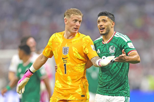 Jordan Pickford England v Raul Jimenez Mexico Last 16 World Cup 2026