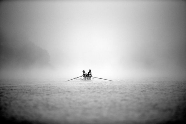 Rowing through the fog