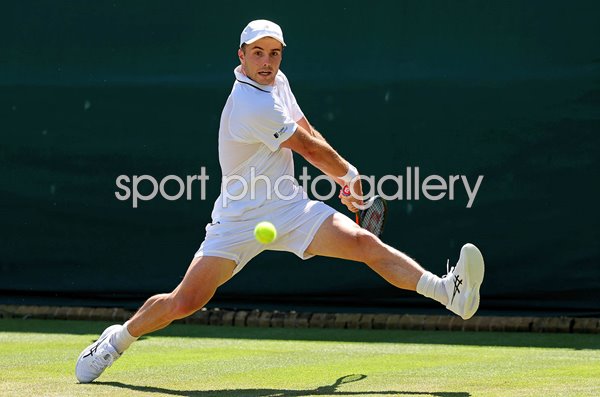 Arthur Fery Great Britain backhand v Otto Virtanen Wimbledon 2026