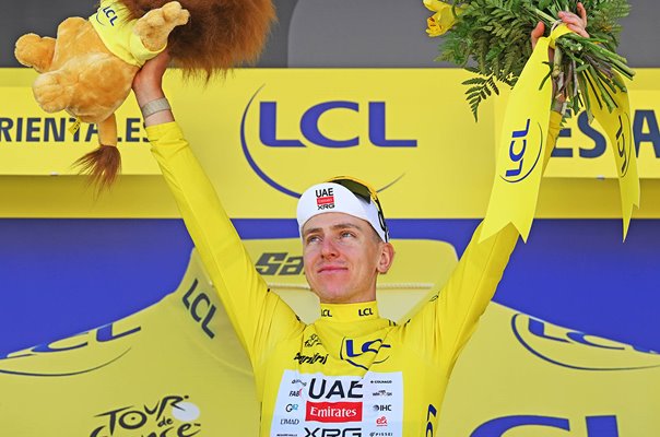 Tadej Pogacar Slovenia Yellow Jersey Stage 3 Tour de France 2026