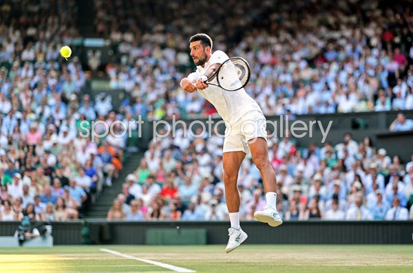 Novak Djokovic backhand v Felix Auger-Aliassime Wimbledon 2026