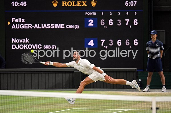 Novak Djokovic battles past Felix Auger-Aliassime Wimbledon 2026