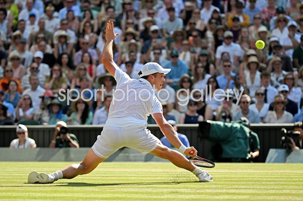 Arthur Fery Great Britain in control v Flavio Cobolli Italy Wimbledon 2026