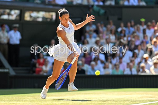 Marta Kostyuk Ukraine forehand control v Jasmine Paolini Wimbledon 2026