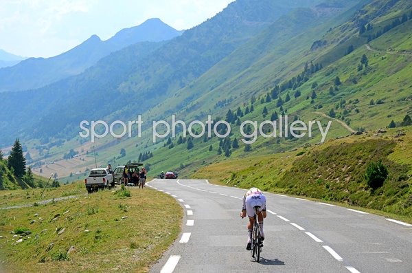 Tadej Pogacar Slovenia descends Col du Tourmalet Stage 6 Tour de France 2026