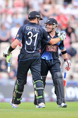 Martin Guptill and Brendan McCullum New Zealand v England 2013